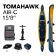 Piepūšams kajaks AQUA MARINA KAYAK TOMAHAWK Air-C 15.8 (478 cm) Aquamarina