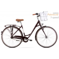 Sieviešu Velosipēds Romet Pop Art Lux  28″ 2023 Bordo 18″/M
